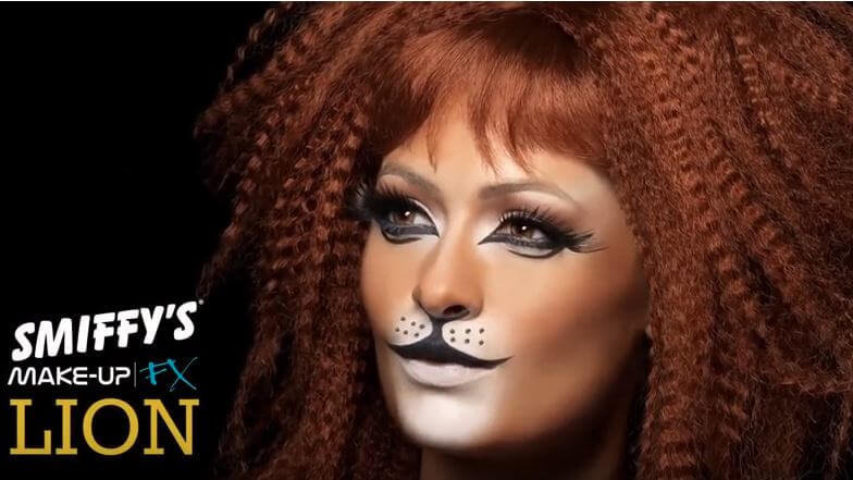 diy lion makeup